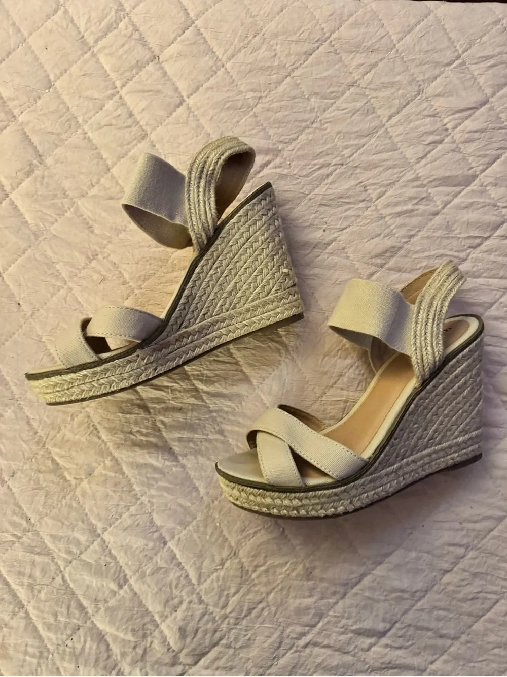 Merona Wedge Espadrille Sandals in Light Beige - Women
